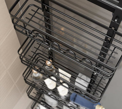 4 Tier Adjustable Baskets Over Door Pantry Organiser